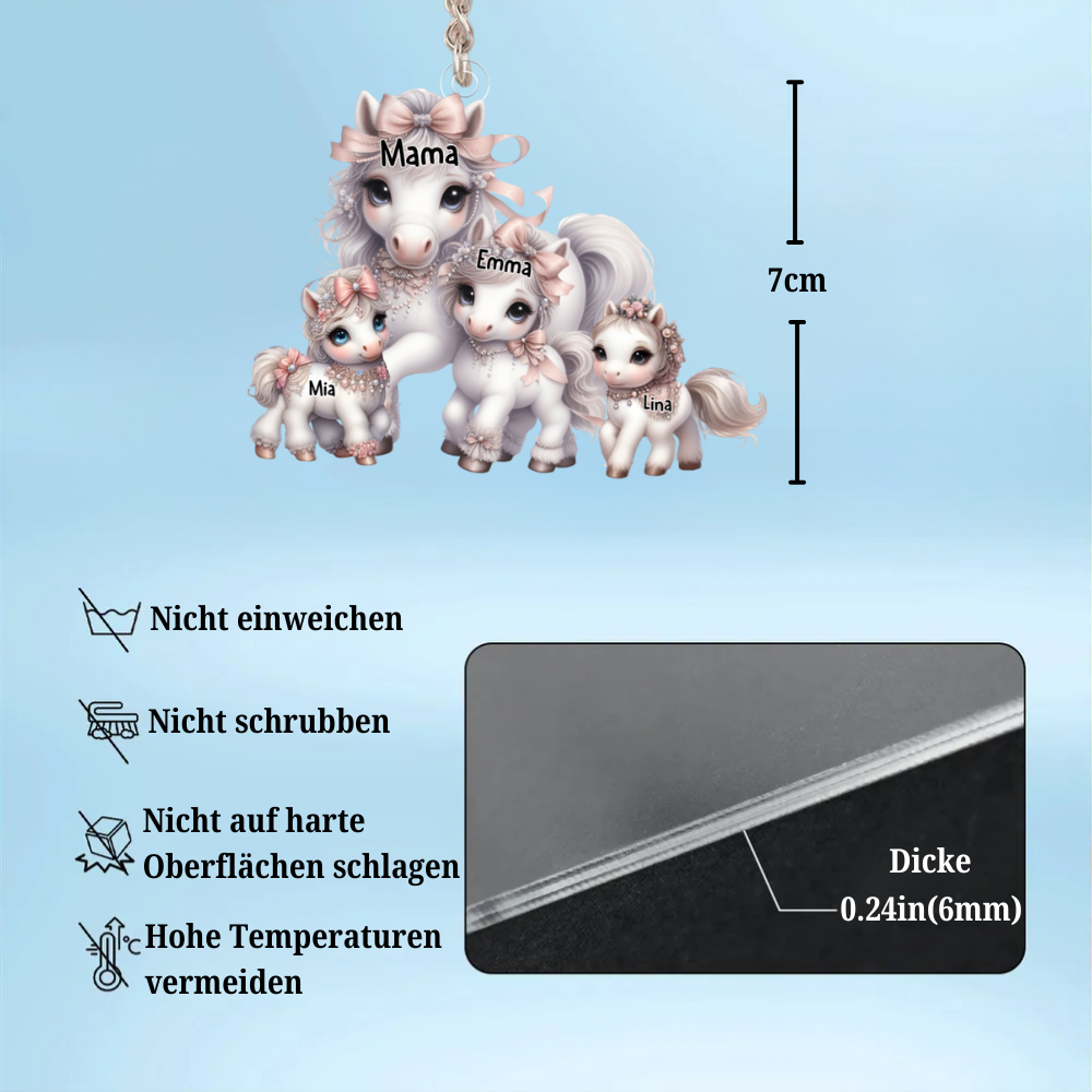 Pony-Personalisiertes Acryl-Schlüsselanhänger