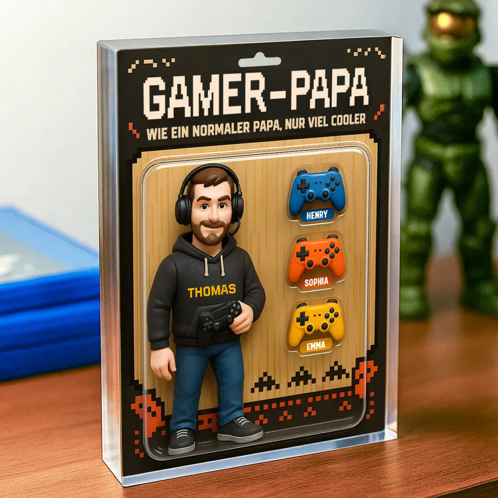 Gamer Papa-Personalisiertes Acrylblock