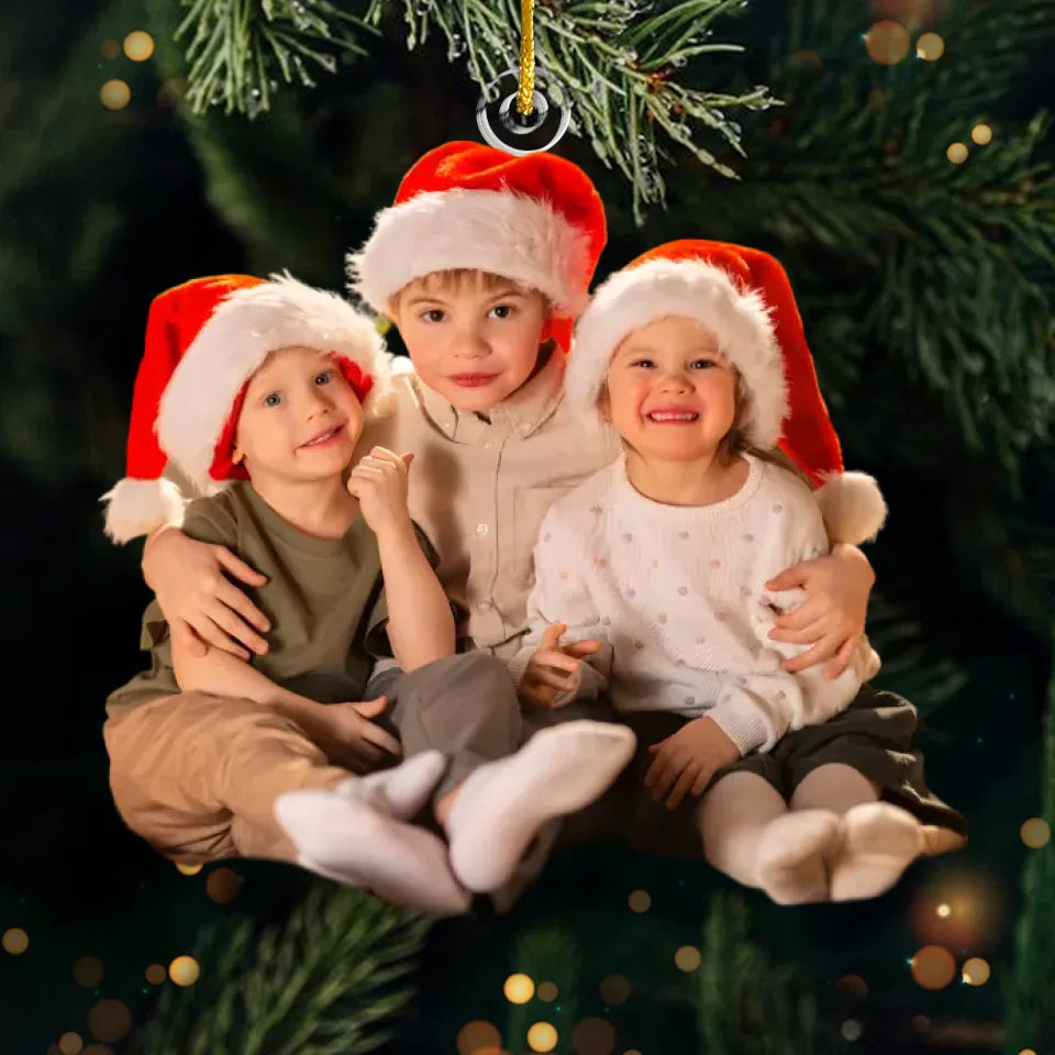 Acryl-Foto-Ornament Weihnachtsanhänger Geschenk für Familie