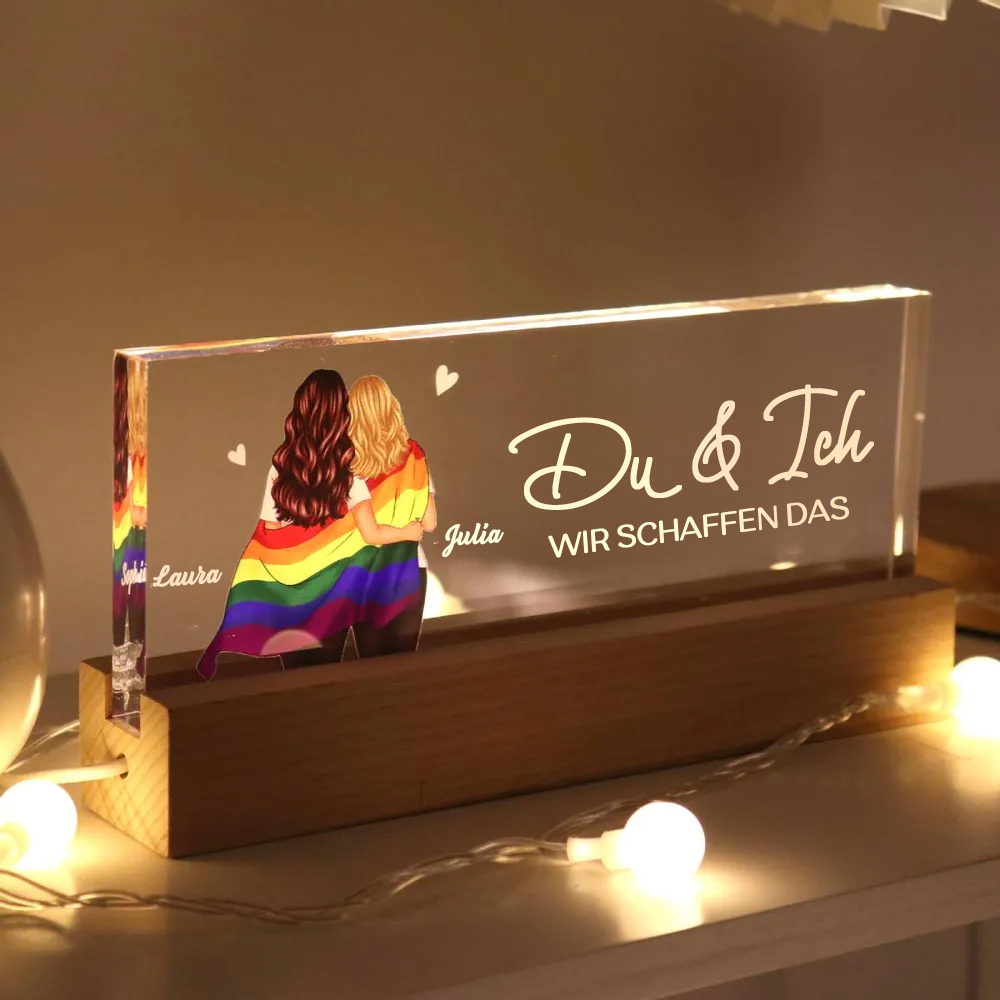Mann & Frau Personalisiertes LED-Nachtlicht mit Geburtsblumen Geschenk für Paare