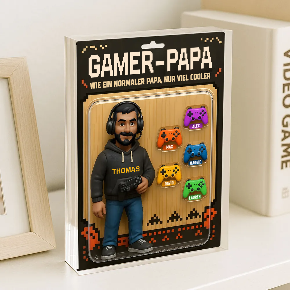 Gamer Papa-Personalisiertes Acrylblock