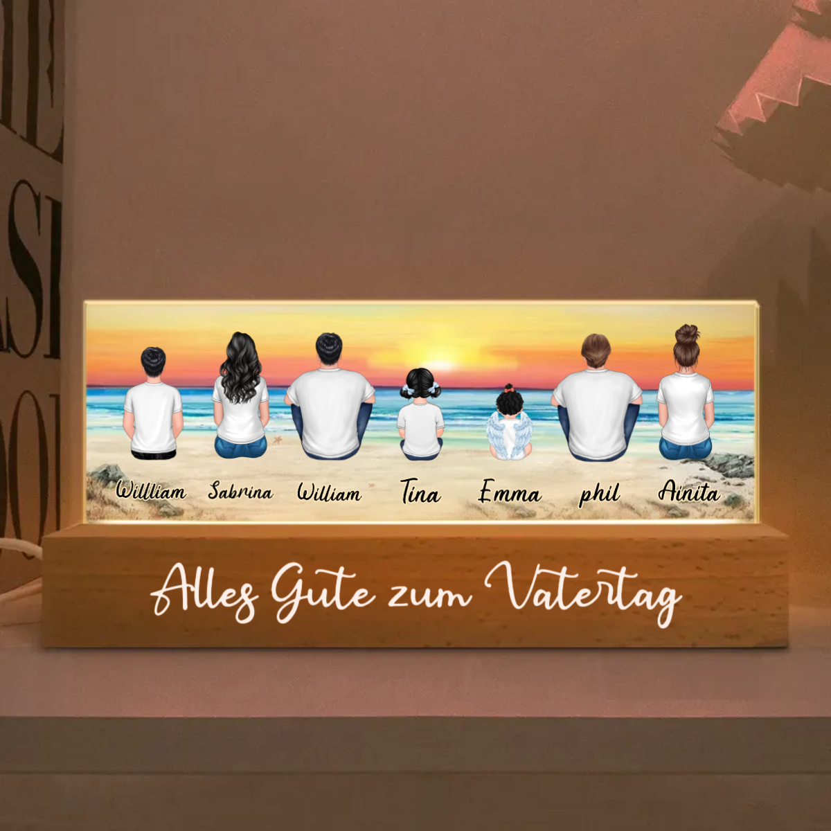 LED Nachtlicht Personalisierte Geschenk für Familie