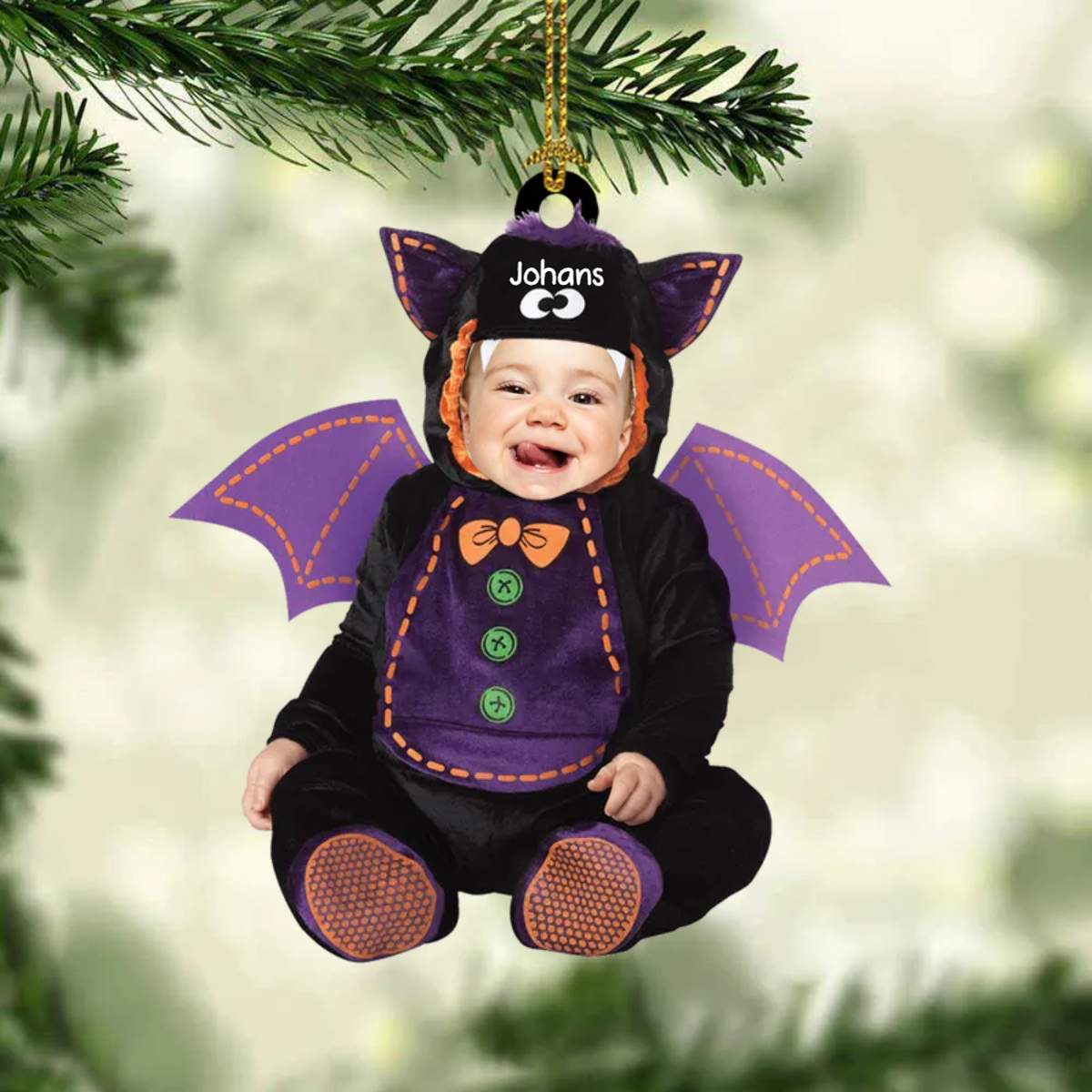 Baby Kostüme Foto Weihnachtsschmuck mit Name