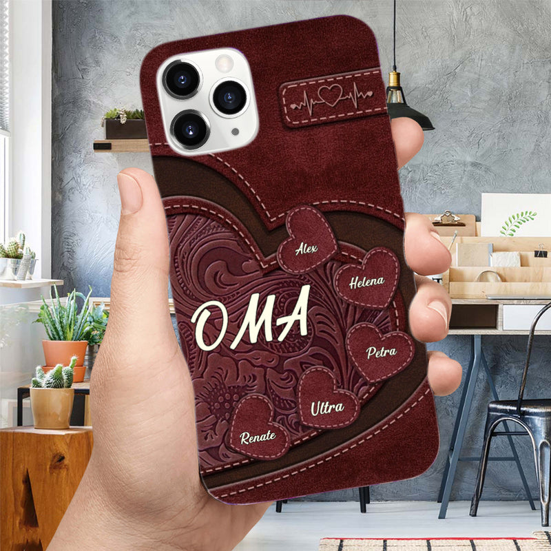 Silikon-Handyhülle mit Herzen für iPhone und Samsung