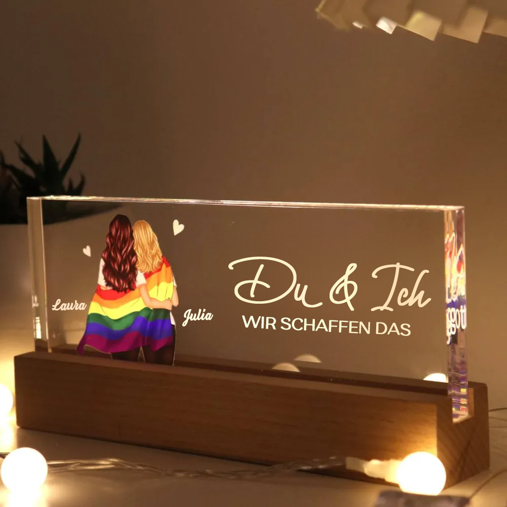 Mann & Frau Personalisiertes LED-Nachtlicht mit Geburtsblumen Geschenk für Paare