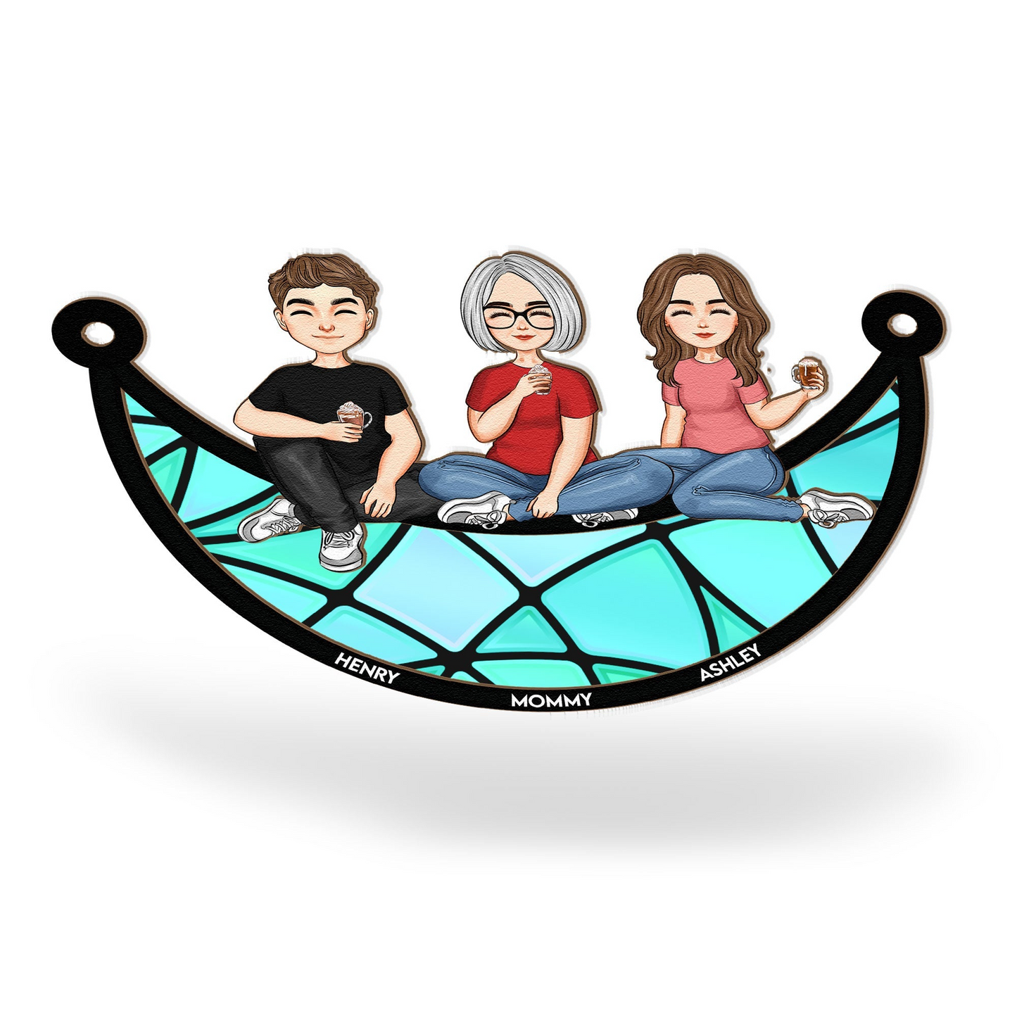 Personalisierter Sonnenfänger für Schwestern, Freundinnen, Liebespaare und Familie
