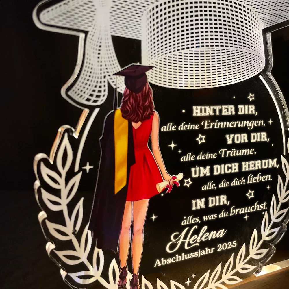 Abschlussfeier Personalisiertes LED-Nachtlicht