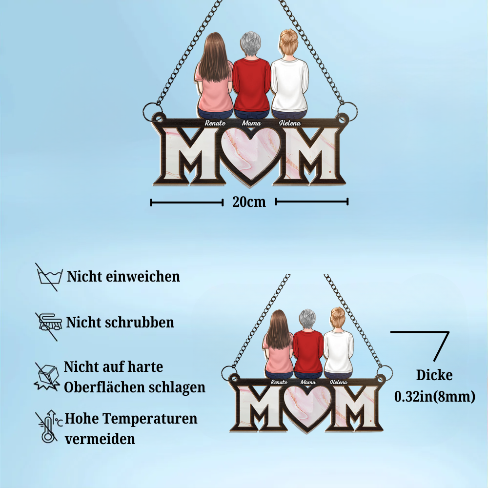 Personalisierter MOM-Sonnenfänger für Mama