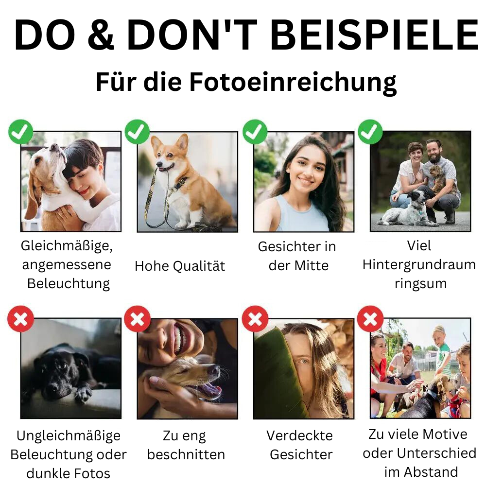Foto Weihnachtsanhänger-Für Haustiere und Familie