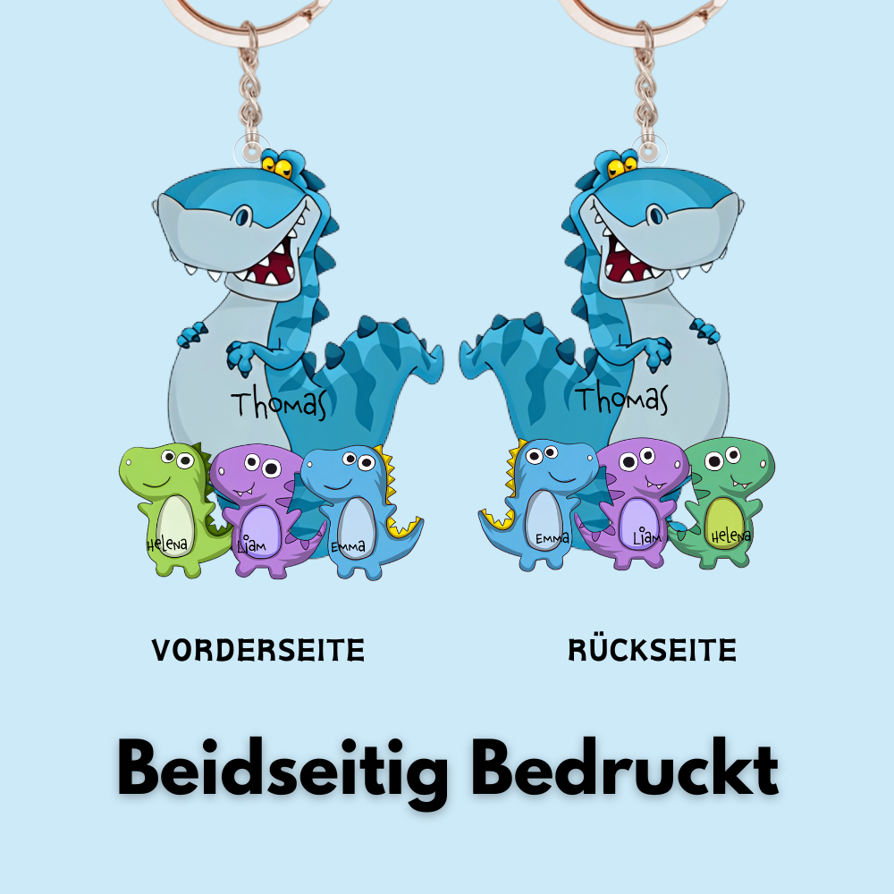 Dinosaurier-Personalisierter Acryl-Schlüsselanhänger für Opa