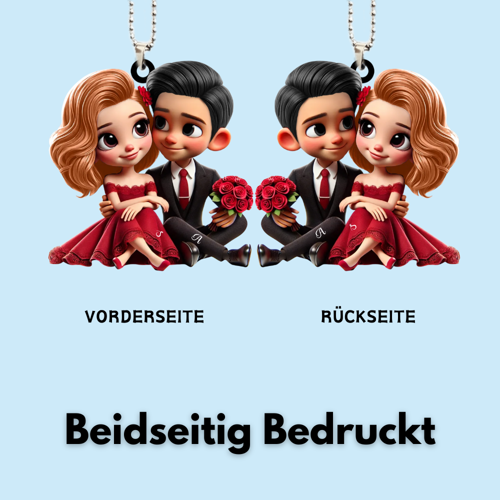 Autoanhänger aus Acryl Geschenk für Paar