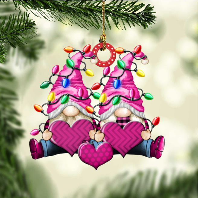 Christbaumschmuck Familie Zwerge Weihnachtslicht 3-8 Namen