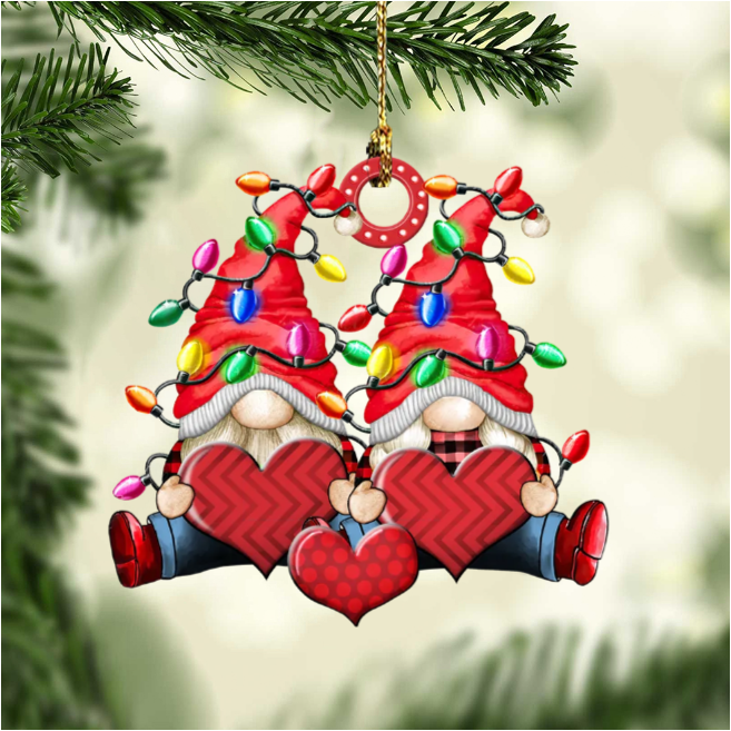 Christbaumschmuck Familie Zwerge Weihnachtslicht 3-8 Namen