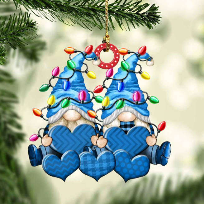 Christbaumschmuck Familie Zwerge Weihnachtslicht 3-8 Namen