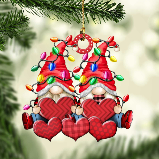 Christbaumschmuck Familie Zwerge Weihnachtslicht 3-8 Namen