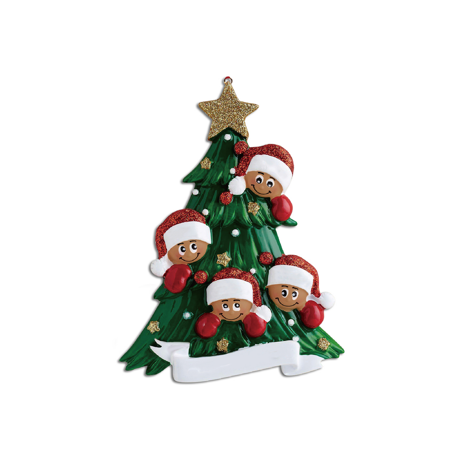 Weihnachtsschmuck Tannenbaum mit Gesichter 2-8 Namen