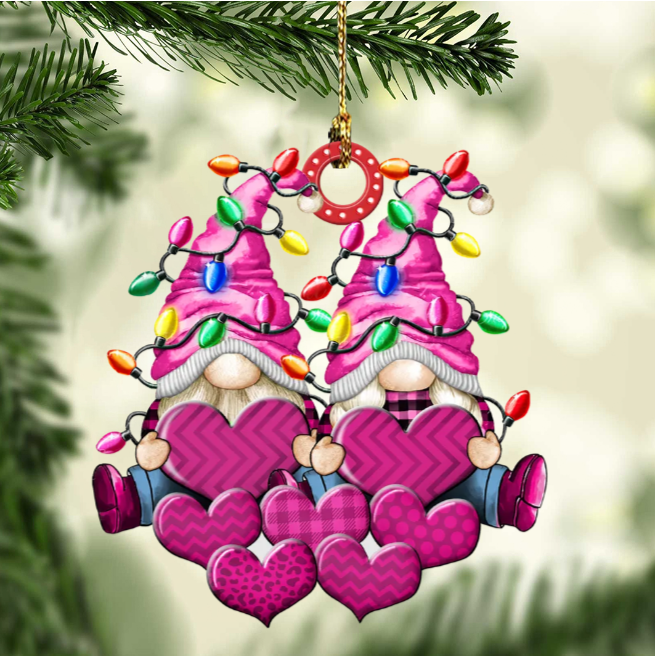 Christbaumschmuck Familie Zwerge Weihnachtslicht 3-8 Namen
