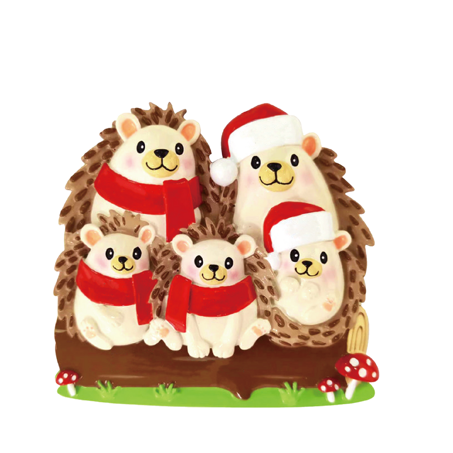 Igel Familie-Weihnachtsschmuck