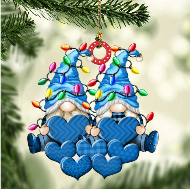 Christbaumschmuck Familie Zwerge Weihnachtslicht 3-8 Namen