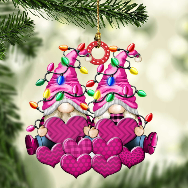 Christbaumschmuck Familie Zwerge Weihnachtslicht 3-8 Namen
