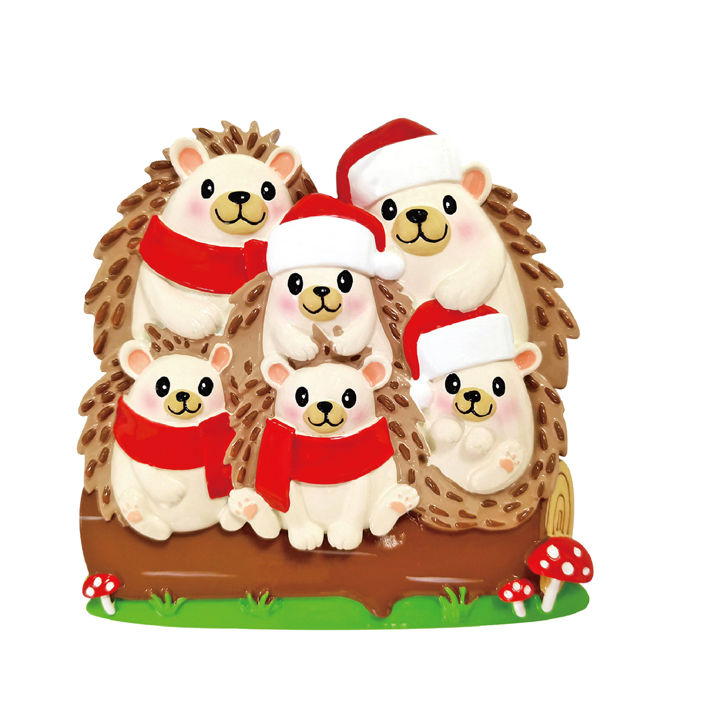 Igel Familie-Weihnachtsschmuck