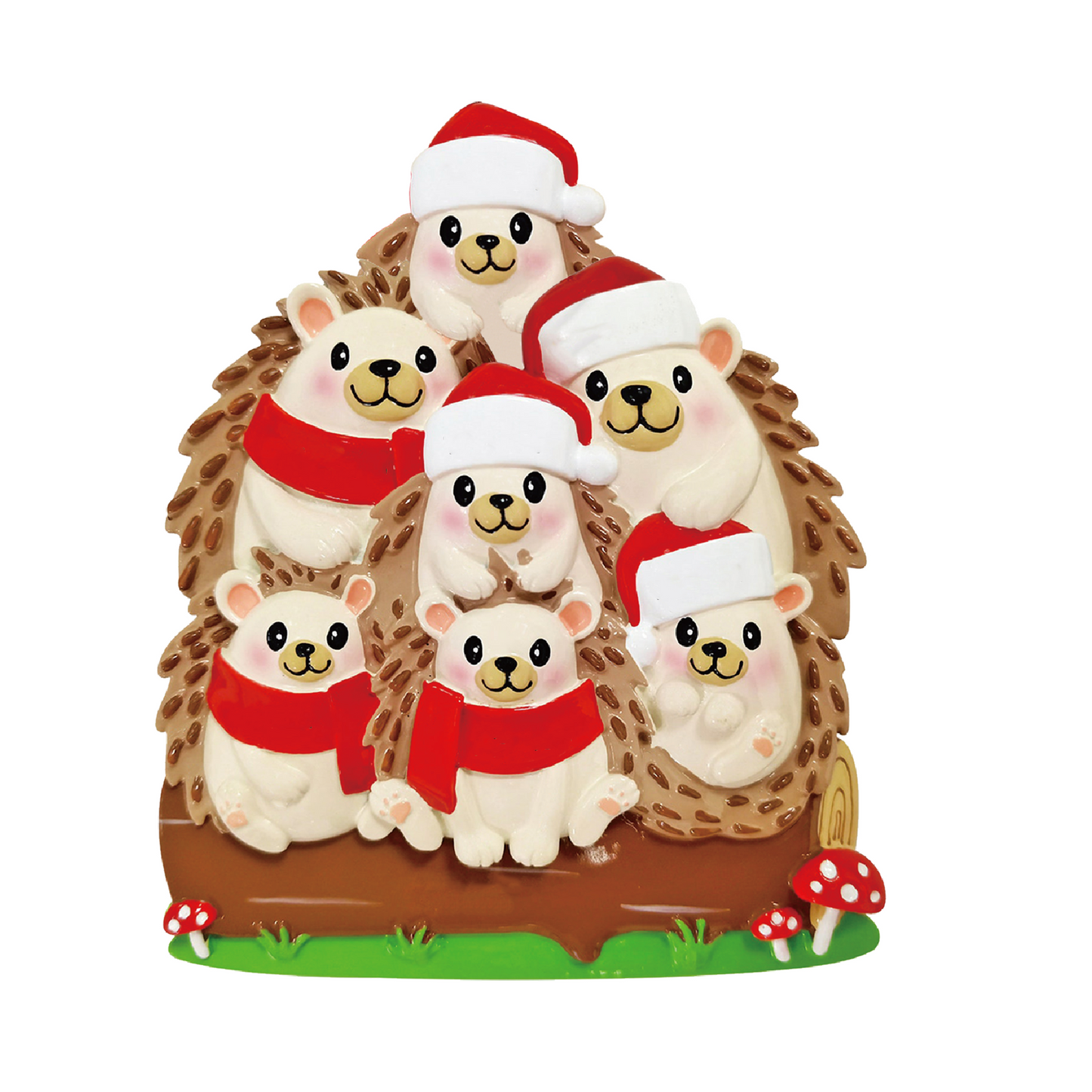 Igel Familie-Weihnachtsschmuck