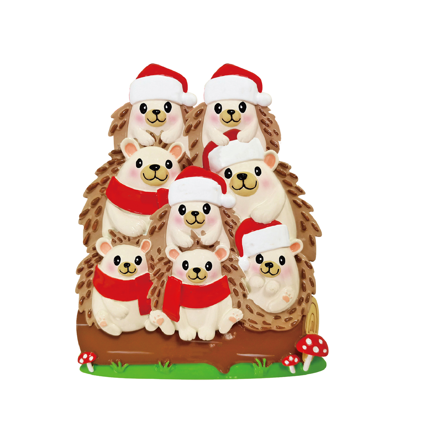 Igel Familie-Weihnachtsschmuck