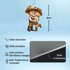Cowboy Couple-Personalisierter Acrylanhänger mit Namen Geschenk für Paar