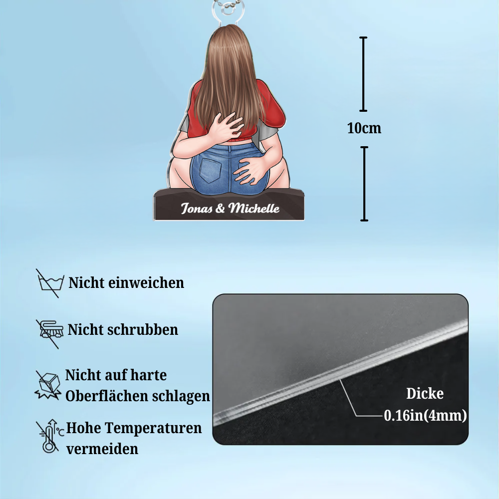 Personalisierter Acryl-Anhänger Geschenk für Paar