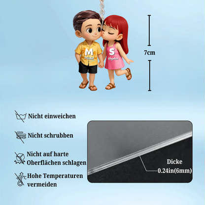 Sommer Paare-Personalisierter Acryl-Schlüsselanhänger Geschenke für Verliebte