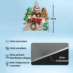 2025 Familie - Personalisiertes Acrylornament Christbaumschmuck mit Eltern, Kinder und Haustiere