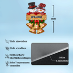 Personalisierte Acryl-Kühlschrankmagneten mit Schneema-Motiv Geschenk für Opa und Oma