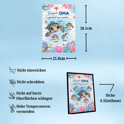 Gesegnet...genannt zu werden-Personalisiertes Poster mit Rahmen