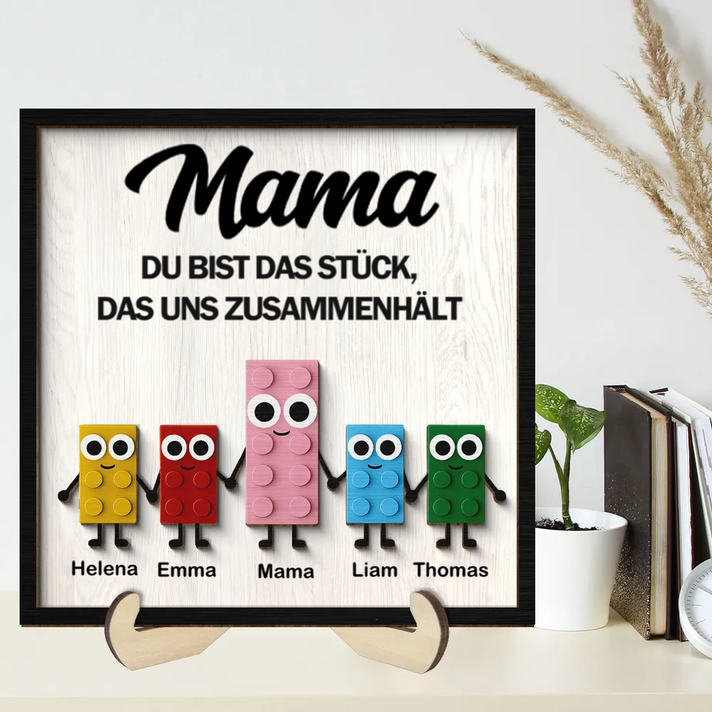 Süße Puzzle-Personalisierte Holztafel mit 2 Schichten