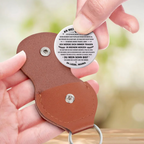 "An meinen Sohn" Taschenumarmung mit Spruch und Figuren Geschenk zum Abschluss