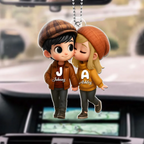 Herbst-Pärchen Personalisierter Acryl-anhänger mit Namen Geschenk für Paar