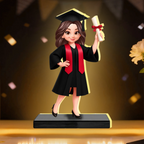 Personalisierte LED-Lichtbox mit Figur– Geschenk zum Abschluss