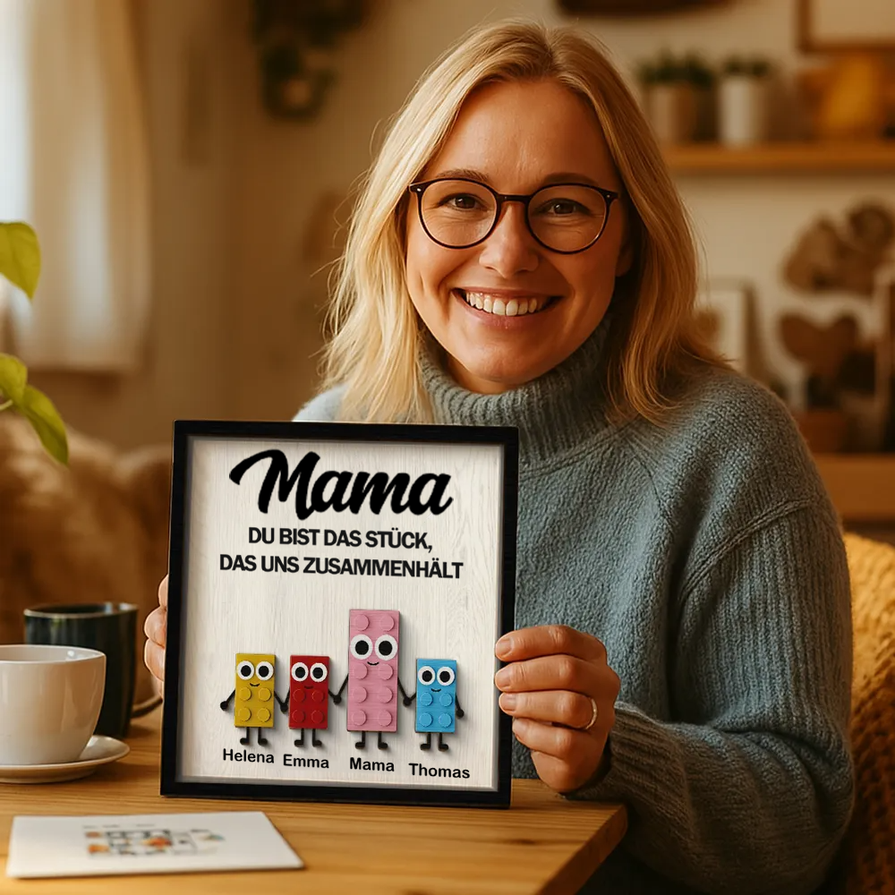 Süße Puzzle-Personalisierte Holztafel mit 2 Schichten