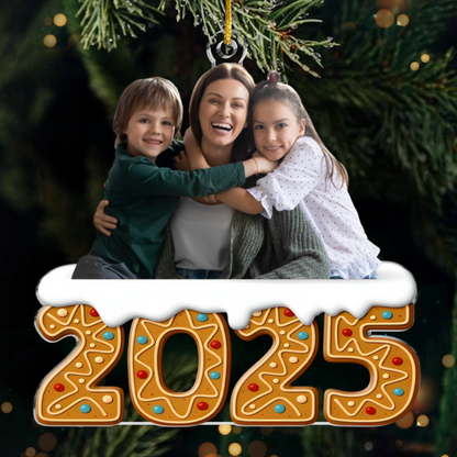2025 Foto-Acrylornament Personalisierter Christbaumschmuck mit Foto