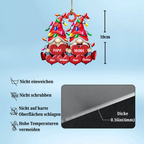 Christbaumschmuck Familie Zwerge Weihnachtslicht 3-8 Namen