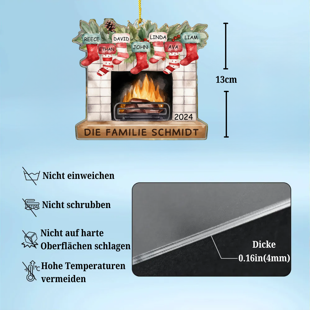 Strümpfe am Kamin-Individuelle Weihnachtsschmuck Weihnachtsdeko