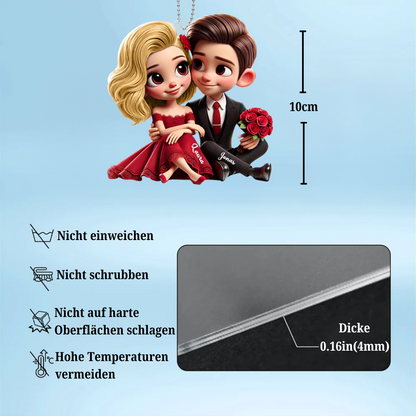 Autoanhänger aus Acryl Geschenk für Paar