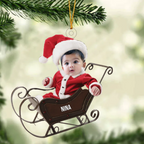 Baby Santa Weihnachtsanhänger Christbaumschmuck Acrylschmuck