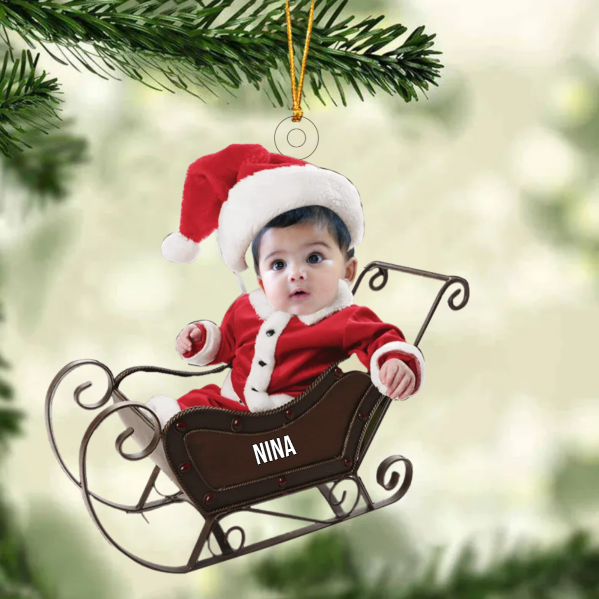 Baby Santa Weihnachtsanhänger Christbaumschmuck Acrylschmuck