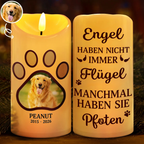 Personalisierte LED-Trauerkerze mit Foto – Erinnerung an dein Haustier