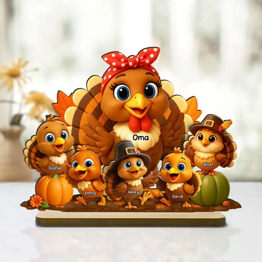 Omas Küken Personalisierte Holztafel für Großmutter