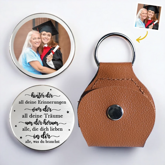 Taschenumarmung mit Foto Geschenk zur Abschlussfeier