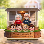 Personalisierter Holzaufsteller – Großeltern oder Eltern mit Kindern