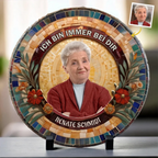 Personalisierte Schieferplatte mit Foto und Name Trauergeschenk Erinnerungsgeschenk