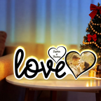 Love-Personalisierte LED-Lichtbox  mit Foto Geschenk für Paar